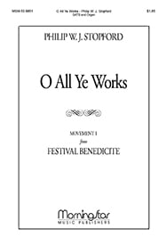 O All Ye Works SATB choral sheet music cover Thumbnail